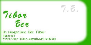 tibor ber business card